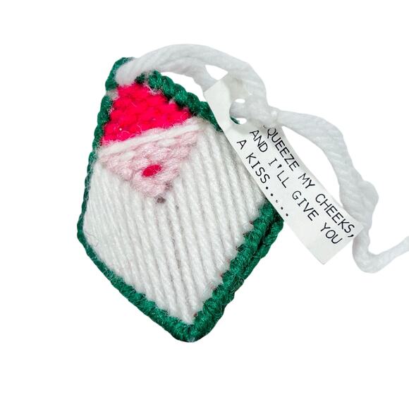 Vintage Handmade Christmas Ornaments Lot of 8 Unique Decor Dough Paper Yarn - Picture 14 of 16